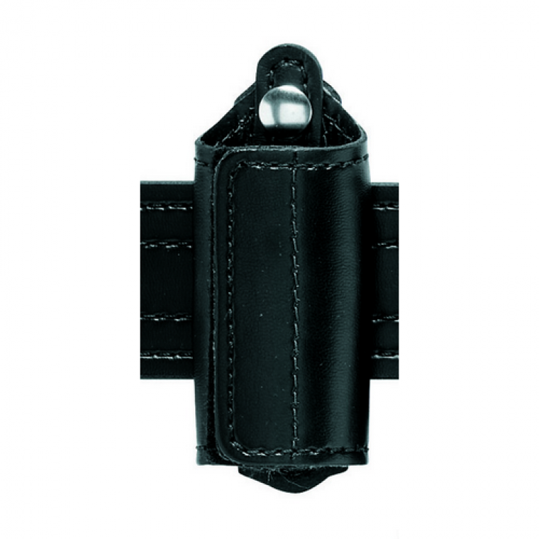 MODEL 170 SILENT KEY RING POUCH WITH BLACK SNAP.
