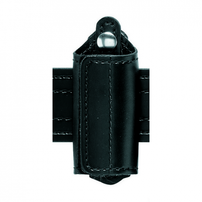 MODEL 170 SILENT KEY RING POUCH WITH BLACK SNAP.