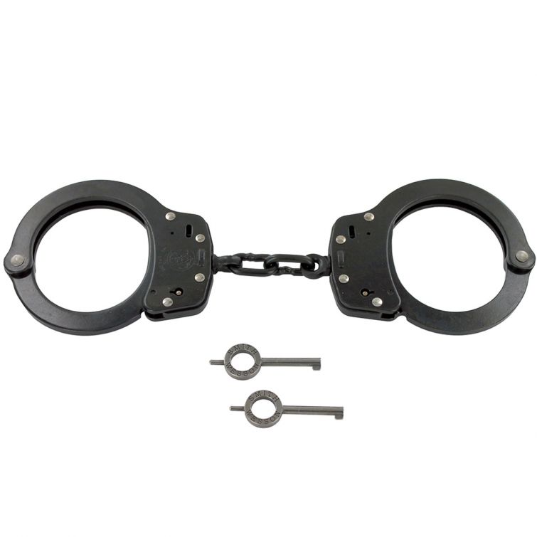 MODEL 100 CHAIN LINK HANDCUFFS - BLUED PENETRATE
