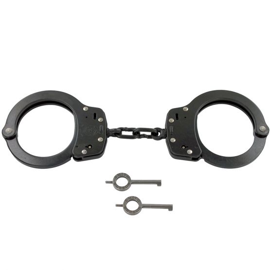 MODEL 100 CHAIN LINK HANDCUFFS - BLUED PENETRATE