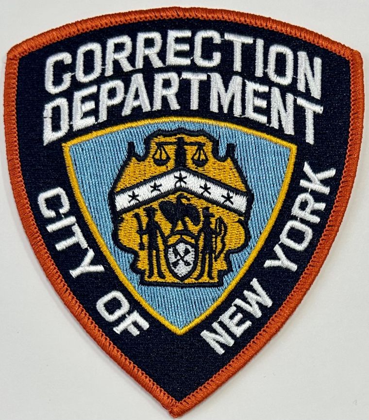 CITY OF NEW YORK DEPARTMENT OF CORRECTIONS SHOULDER PATCH - SEW ON.