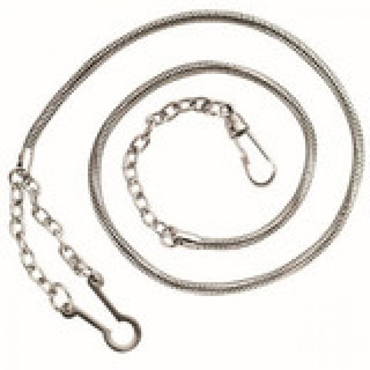 WHISTLE CHAIN WITH BUTTON STYLE SLIP OVER HOOK.