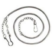 WHISTLE CHAIN WITH BUTTON STYLE SLIP OVER HOOK.