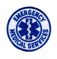 EMERGENCY MEDICAL SERVICES 3.5" PATCH - SEW ON.
