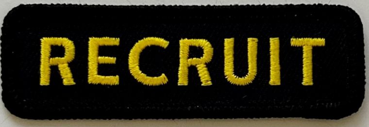RECRUIT PATCH TAB - SEW ON.