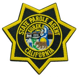 STATE PAROLE AGENT - CALIFORNIA (CA) BADGE PATCH with VELCRO.