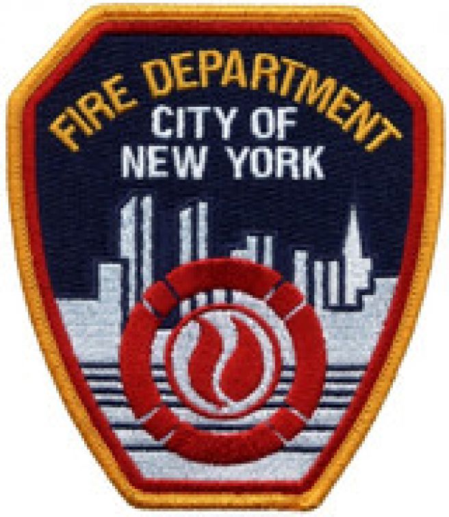 NEW YORK CITY FIRE DEPARTMENT SHOULDER PATCH - SEW ON.