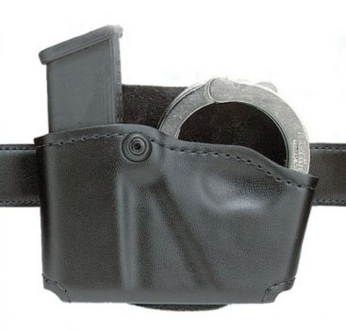 573 MOLDED 1 HANDGUN MAGAZINE / 1 HANDCUFF HOLDER, PADDLE ATTACHMENT.