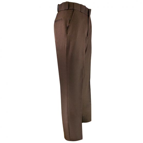 100% POLYESTER 4 POCKET WOMEN'S DUTY UNIFORM PANT - BROWN.