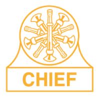 CHIEF 5 CROSSED BUGLES STICKER INSIDE WINDOW STICKER - PEEL & STICK.