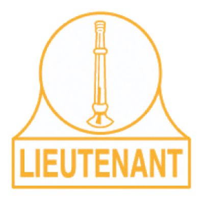 LIEUTENANT 1 BUGLE STICKER INSIDE WINDOW STICKER - PEEL & STICK.