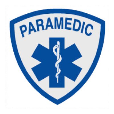 PARAMEDIC STAR OF LIFE INSIDE WINDOW STICKER - PEEL & STICK.