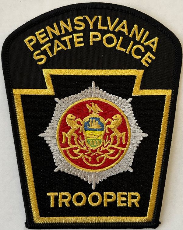 PENNSYLVANIA STATE POLICE TROOPER SHOULDER PATCH - SEW ON.