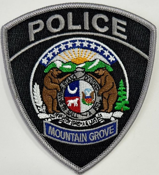 MOUNTAIN GROVE POLICE DEPARTMENT SHOULDER PATCH - SEW ON.