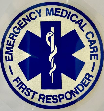 First Responder American Flag Window Sticker Decal – 6x3.5 Vinyl, Multicolor, Matte Finish