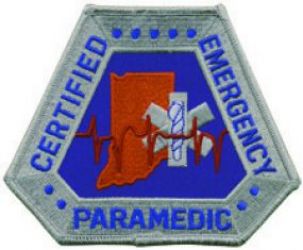 INDIANA - CERTIFIED EMERGENCY PARAMEDIC SHOULDER PATCH.