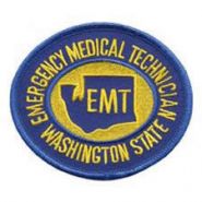 WASHINGTON - EMERGENCY MEDICAL TECHNICIAN "EMT" Shoulder Patch