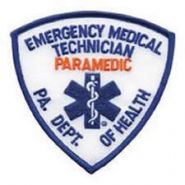 PENNSYLVANIA DEPT OF HEALTH - "EMT" - PARAMEDIC Shoulder Patch