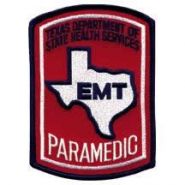 TEXAS PARAMEDIC HAT PATCH - SEW ON.