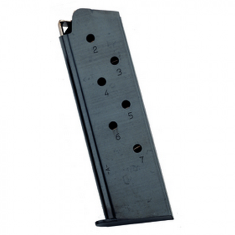 1911 .45 ACP, 7 ROUND MAGAZINE, BLUED FINISH.