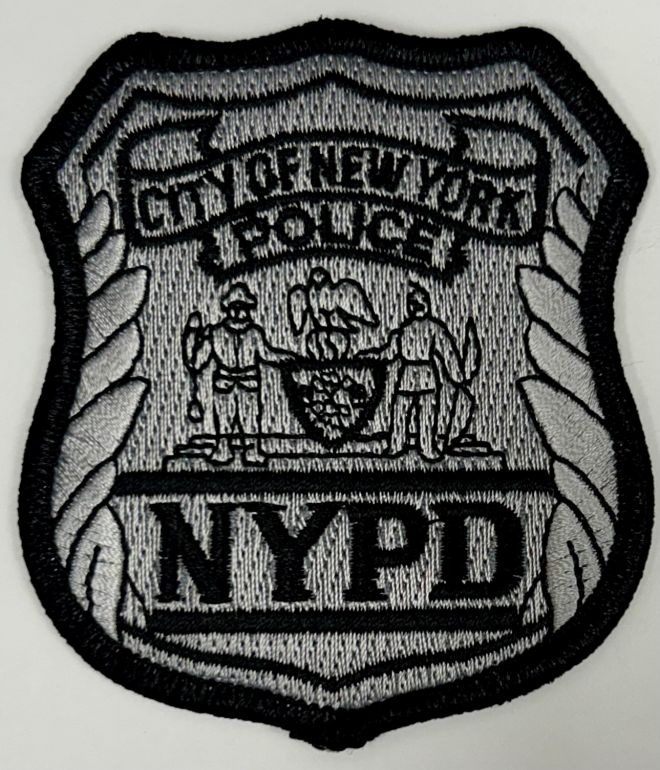 CITY OF NEW YORK NYPD OFFICER BADGE PATCH - SEW ON.