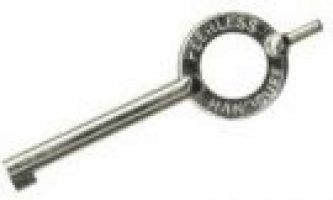 STANDARD HANDCUFF KEY - NICKEL.