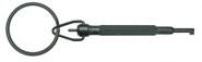 Round Swivel Key Ring Handcuff Key - Black