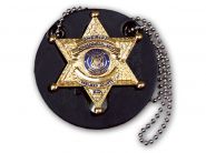 Universal Neck Badge Holder w/ 30" Chain, Round