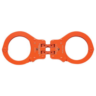 MODEL #850 PEERLESS COLORED HINGED HANDCUFFS.