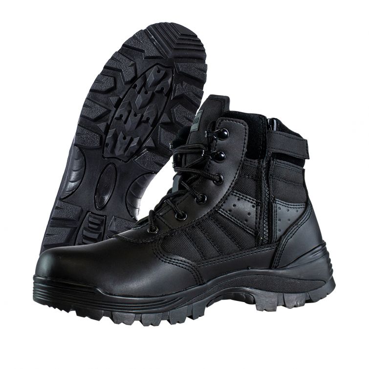 SENTRY 6" SIDE ZIP DUTY BOOT - BLACK