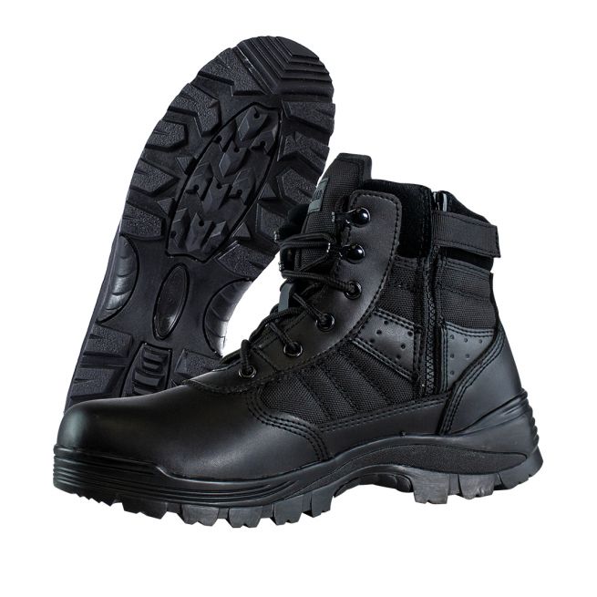 SENTRY 6" SIDE ZIP DUTY BOOT - BLACK