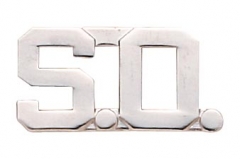 S.O. COLLAR PINS, 1/2" TALL - SOLD IN PAIRS.