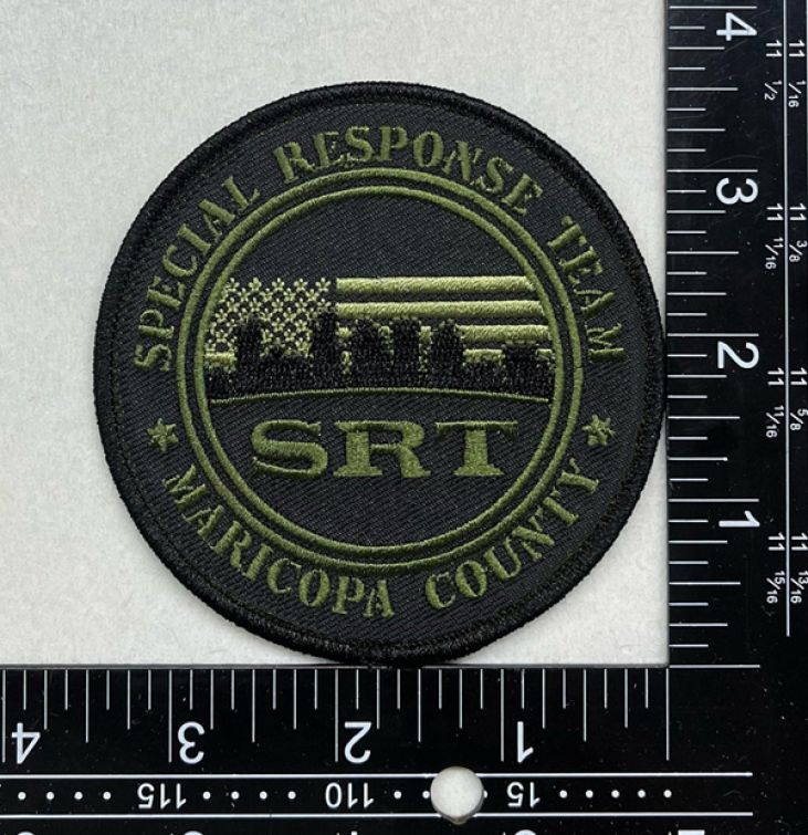 MARICOPA COUNTY SHERIFF'S OFFICE, MCSO SRT SHOULDER PATCH - VELCRO.