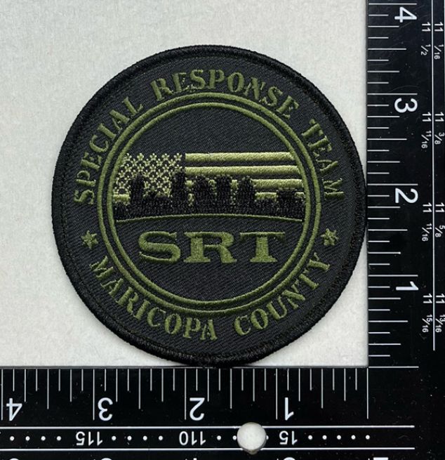 MARICOPA COUNTY SHERIFF'S OFFICE, MCSO SRT SHOULDER PATCH - VELCRO.